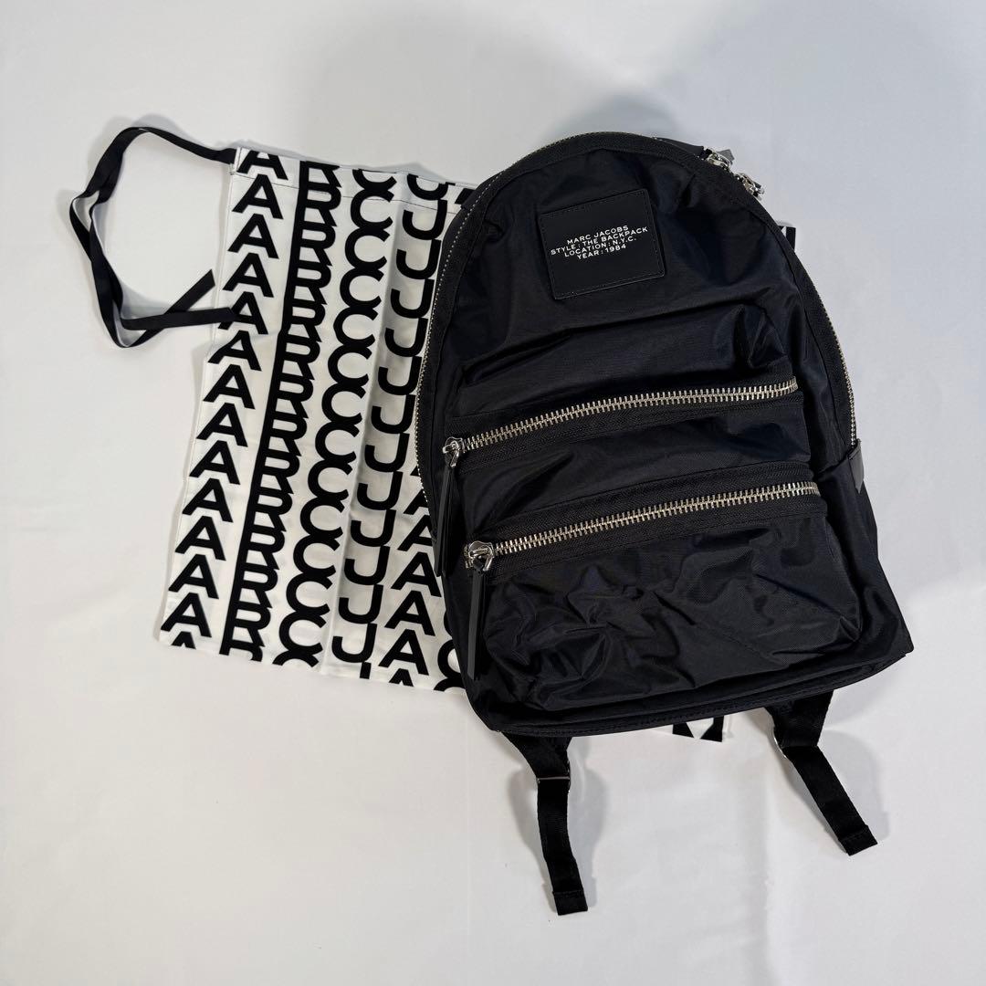 MARC JACOBS ブラック ナイロン バックパック