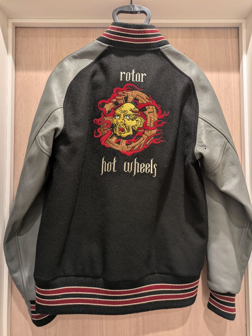 美品　ROTOR　スタジャン　輪入道　刺繍　ローター