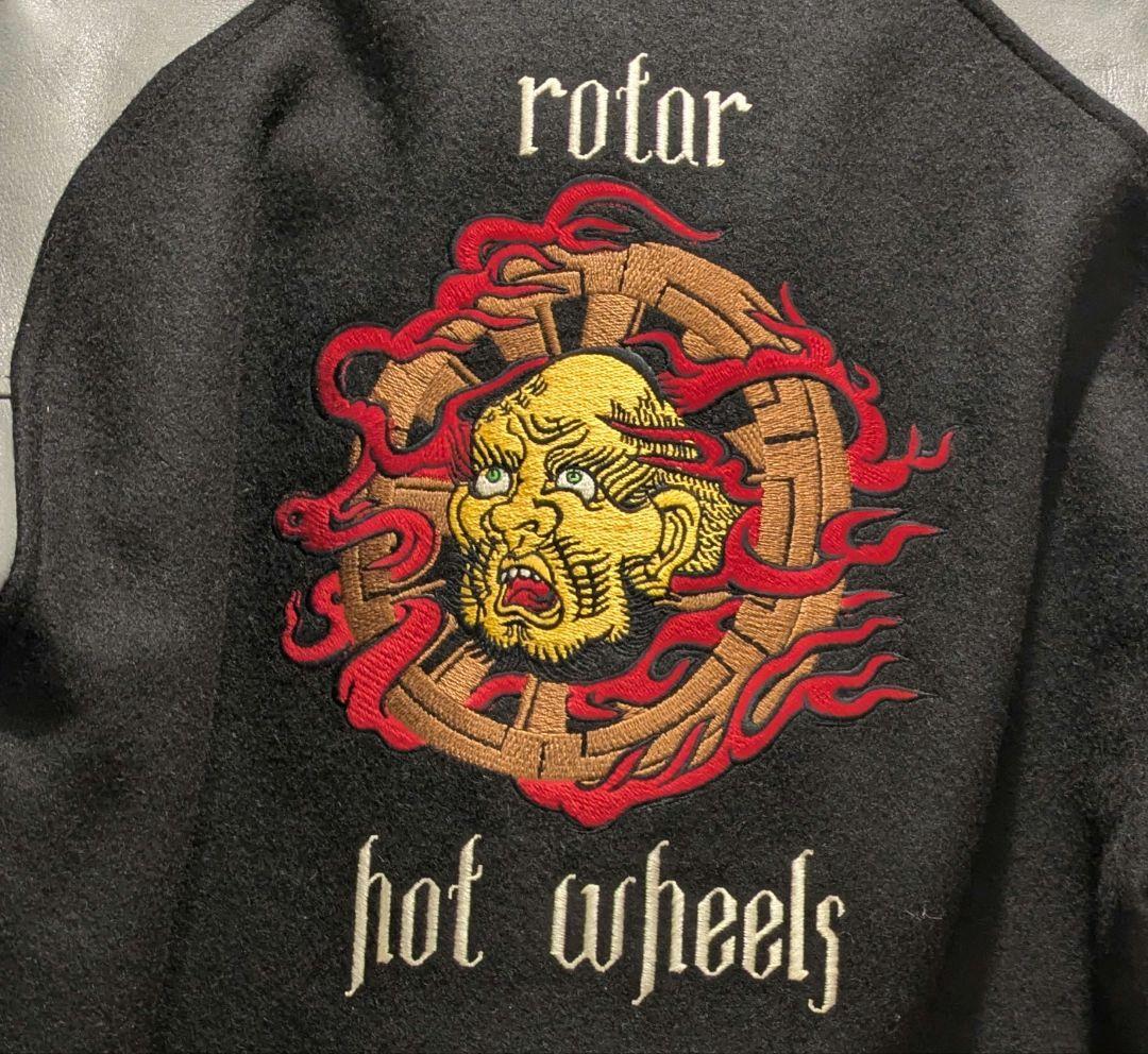 美品　ROTOR　スタジャン　輪入道　刺繍　ローター
