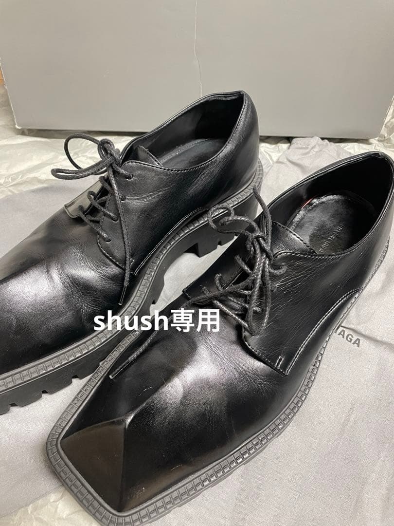BALENCIAGA RHINO バレンシアガリノレザーシューズ 37 美品