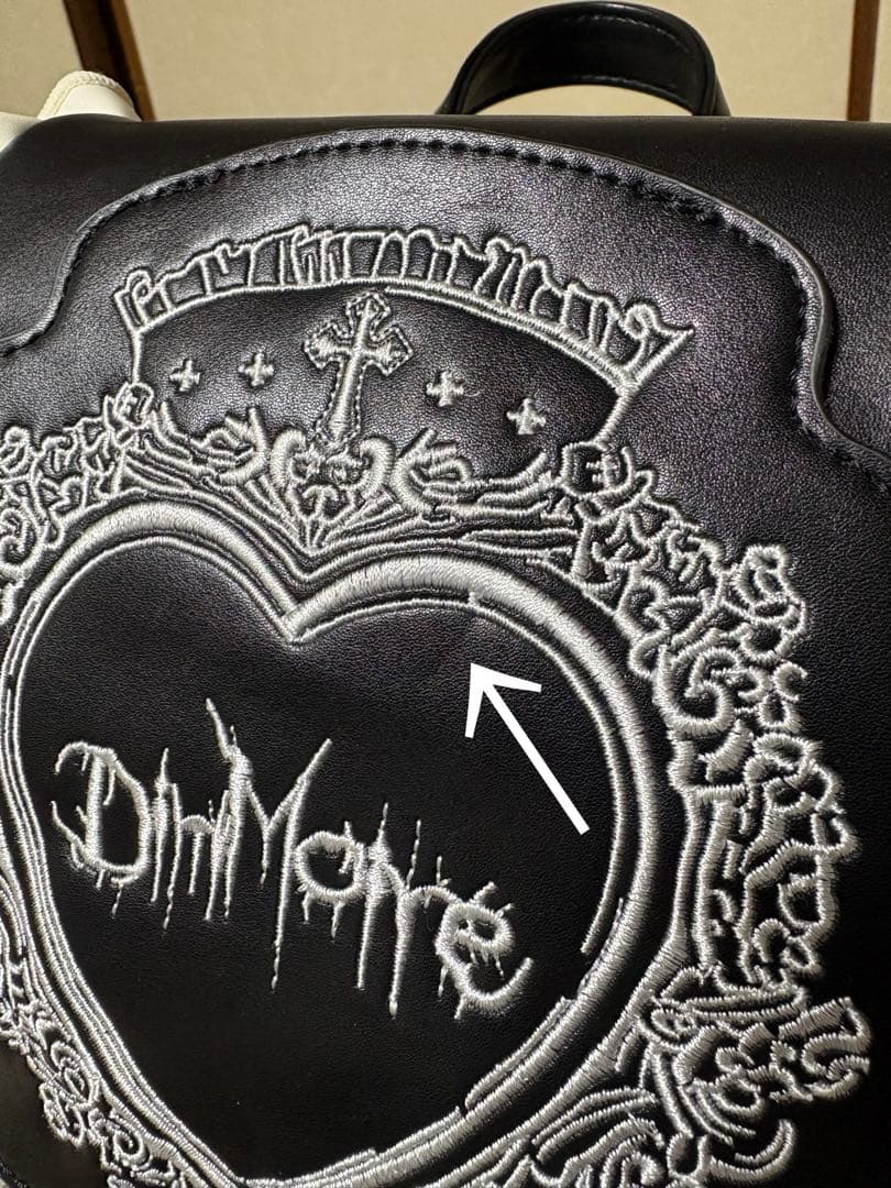 DimMoir HeartCoreミニフリルリュック　Black×White