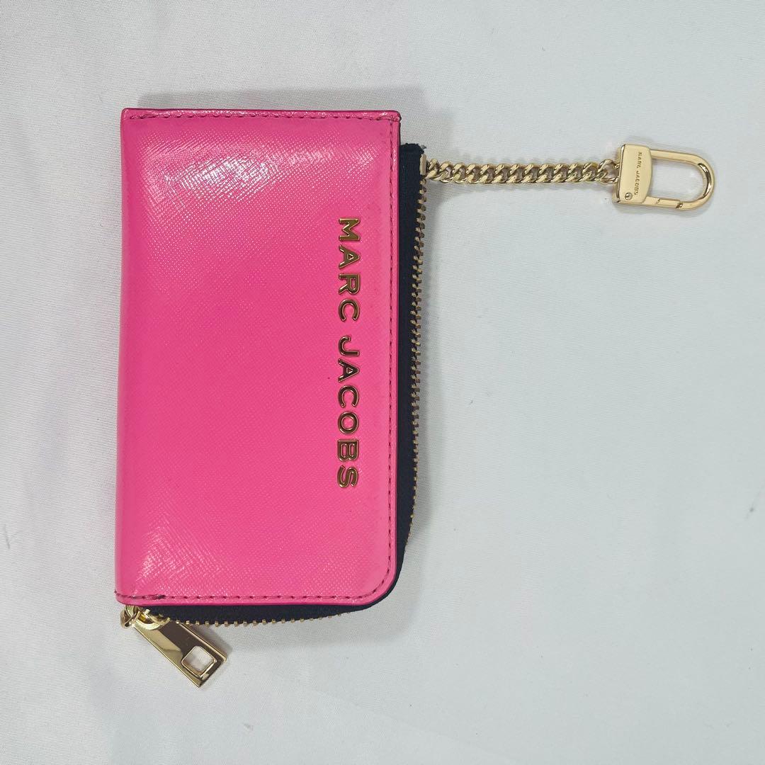 Marc Jacobs ピンク フラグメントケース 小銭入れ キーケース カード