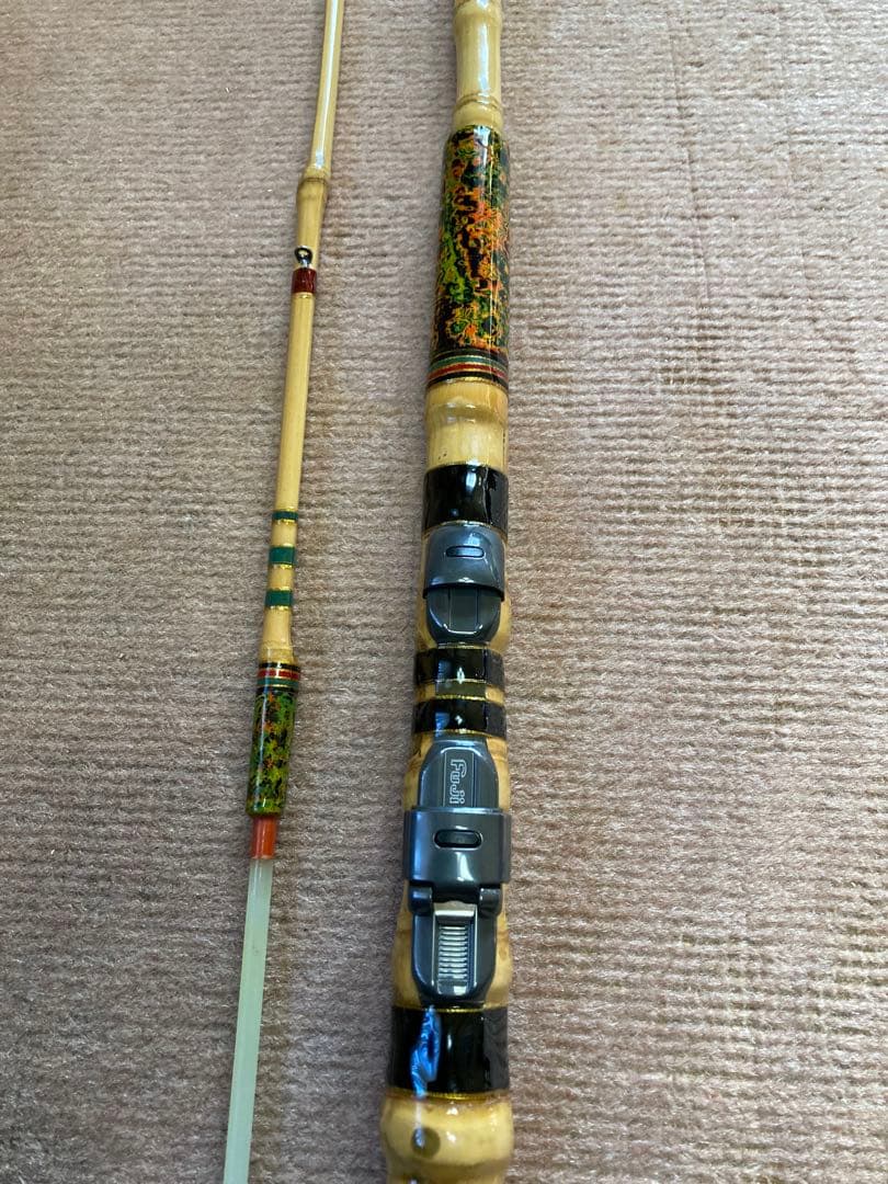 竹竿 自作（落とし込み）2.4布袋竹 硬めの本調子