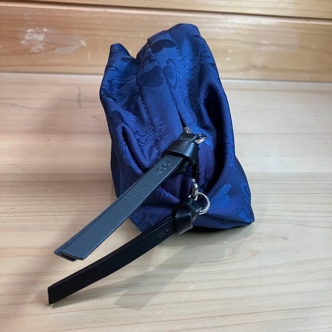 【美品】ヴィヴィアン・ウエストウッド タンブルド・オーブ・ジャカード ポーチ