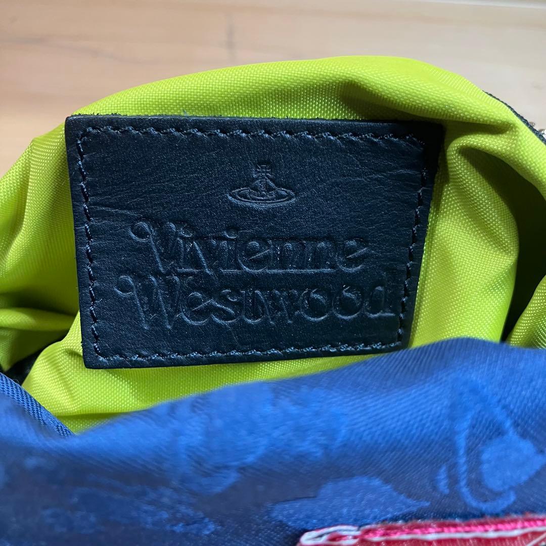 【美品】ヴィヴィアン・ウエストウッド タンブルド・オーブ・ジャカード ポーチ