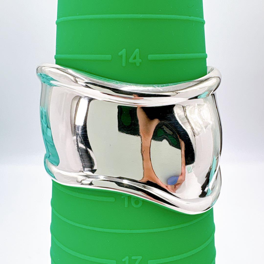 美品 ティファニー ボーンカフ スモール 左手用 バングル シルバー925