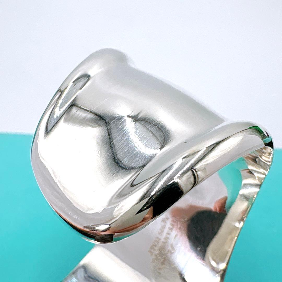 美品 ティファニー ボーンカフ スモール 左手用 バングル シルバー925