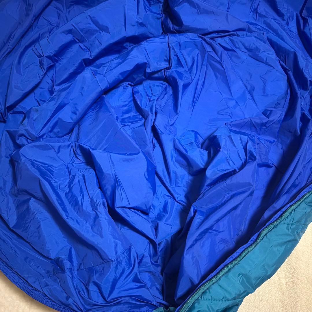 美品モンベル　スパイラルホロウバッグ＃3シュラフ寝袋バルサム　ブルーグリーン