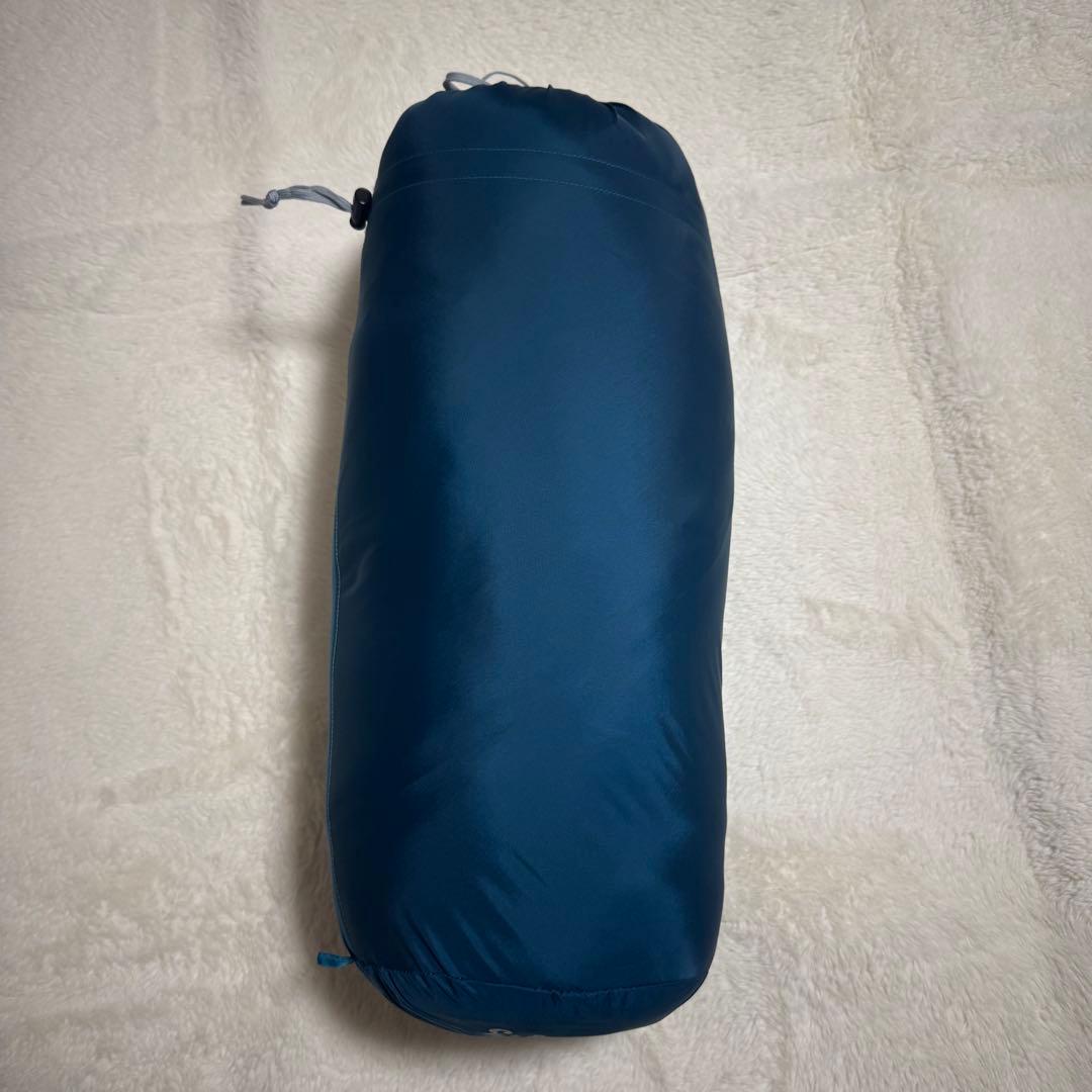 美品モンベル　スパイラルホロウバッグ＃3シュラフ寝袋バルサム　ブルーグリーン