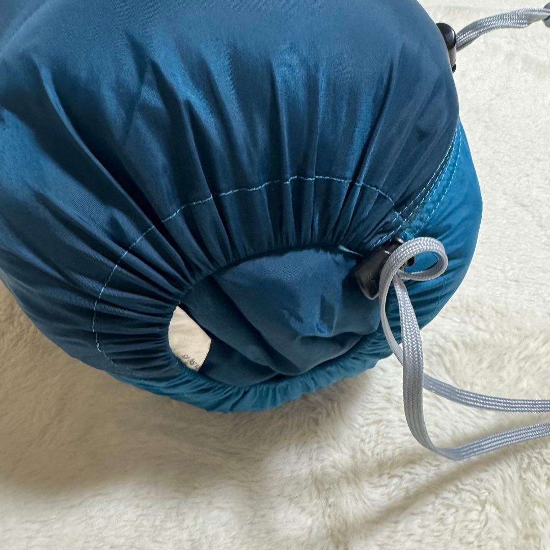 美品モンベル　スパイラルホロウバッグ＃3シュラフ寝袋バルサム　ブルーグリーン