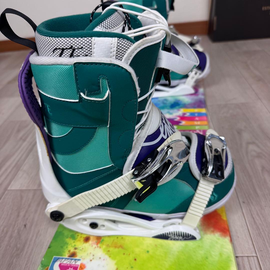 専用SPOON スノーボードセット 130cm ブーツ23cm 専用SPOON ブーツ23cm