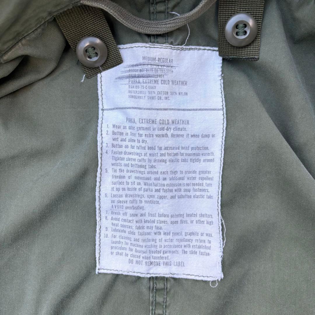 70s m-65モッズコートU.S.ARMY フィッシュテールパーカ 米軍実物