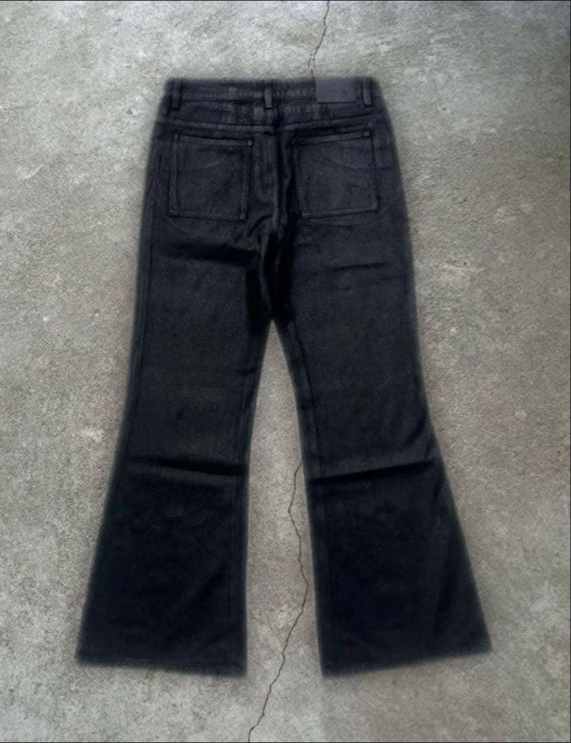 goar.archive strapped flare oil pants M