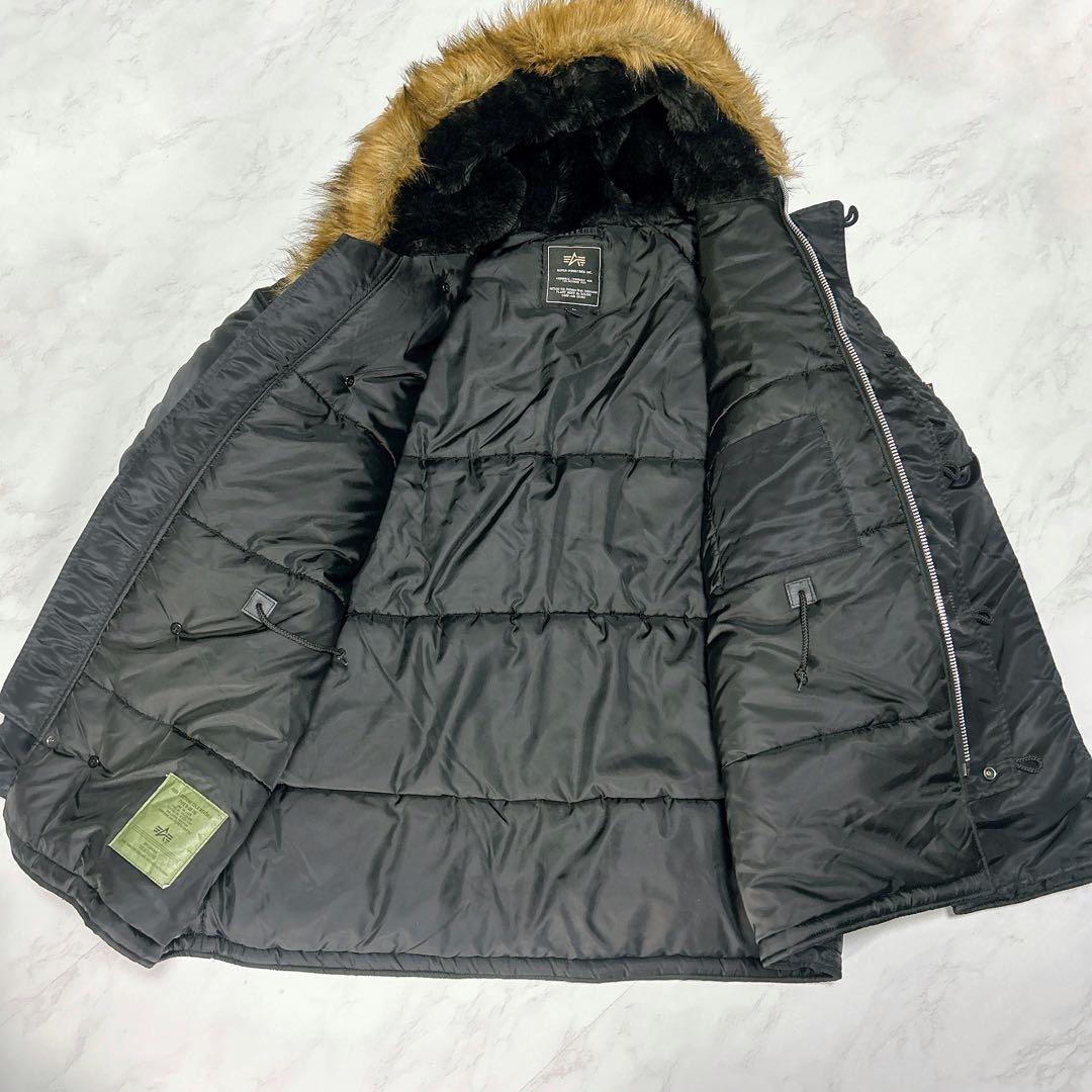 新品タグ付き✨Alpha Industries N-3B 希少4Lサイズ　黒