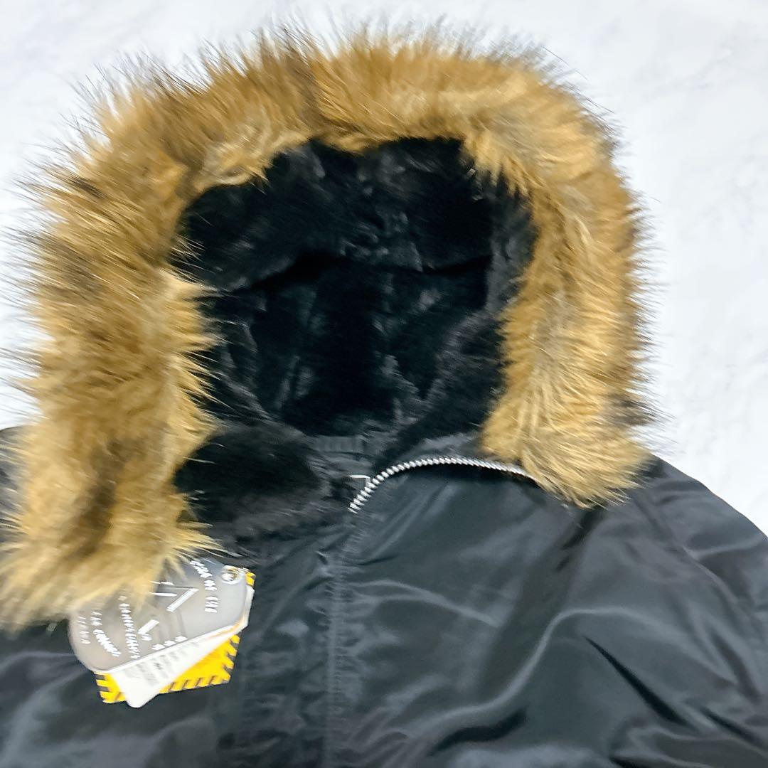 新品タグ付き✨Alpha Industries N-3B 希少4Lサイズ　黒