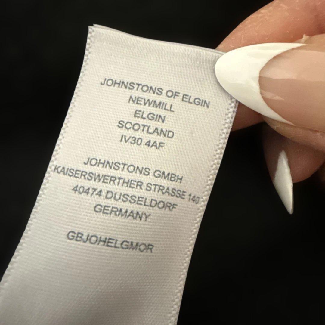 ジョンストンズ大判ストールブラック