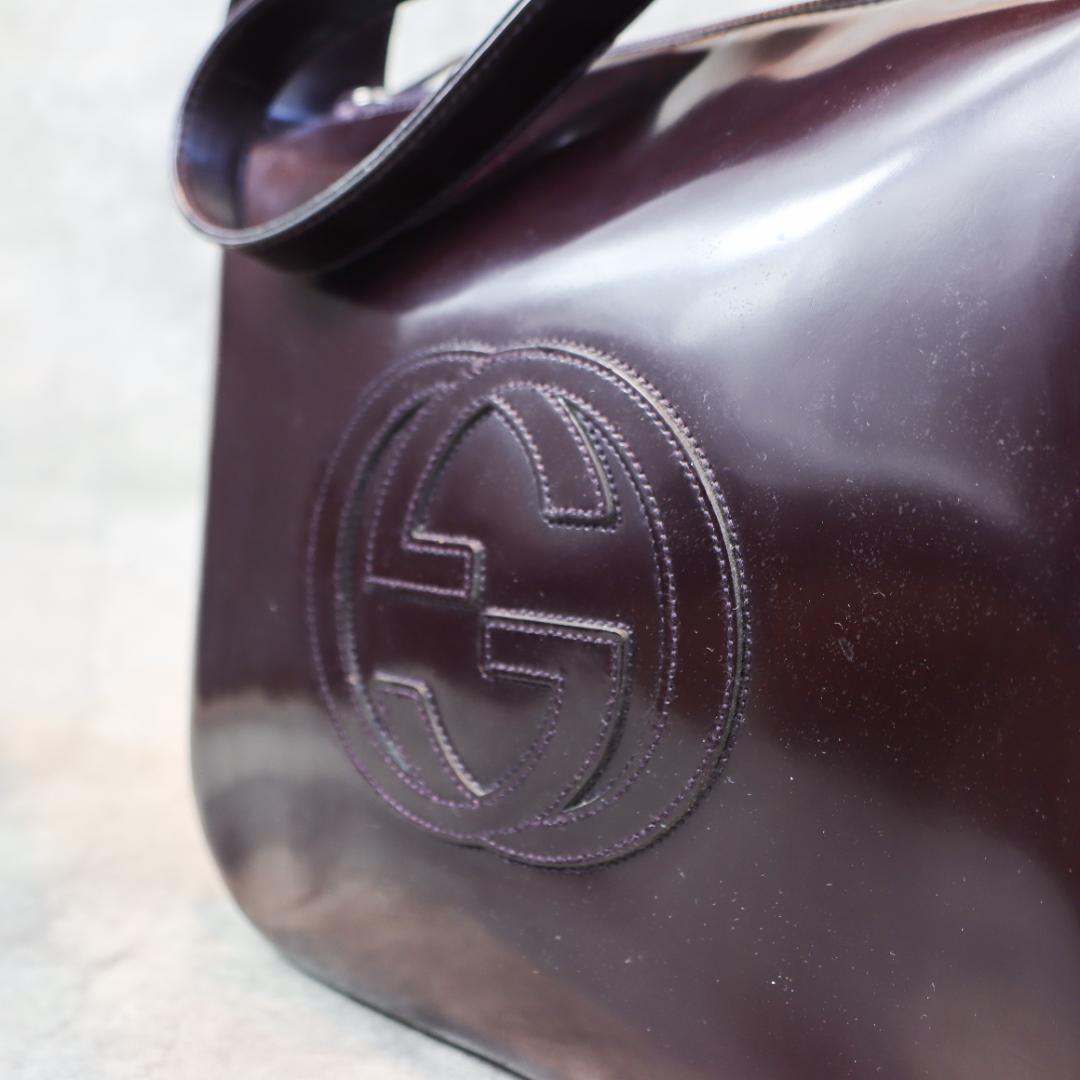 GUCCI グッチ SOHO ソーホー ショルダーバッグ エナメル