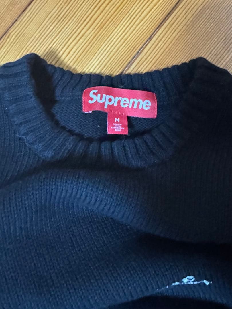 Supreme ブラック ニットセーター M
