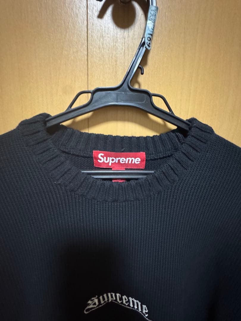 Supreme ブラック ニットセーター M