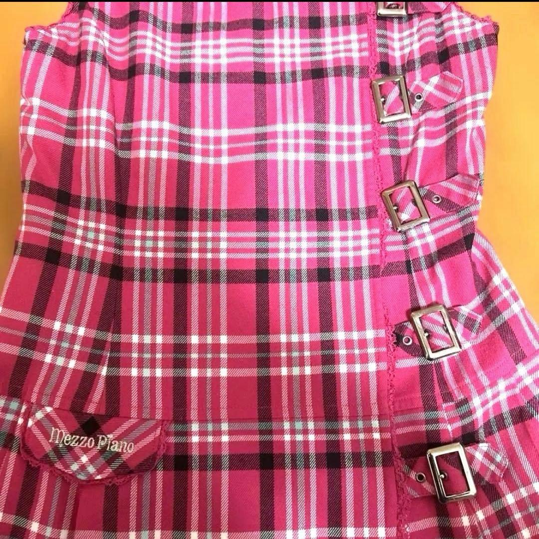 メゾピアノ】サイズ160 ピンク ワンピース 平成レトロ mezzopiano