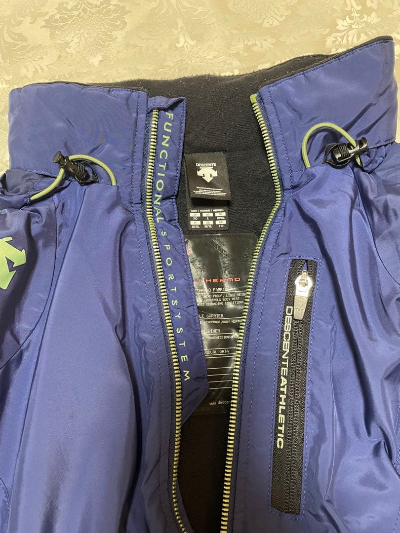 デサント ウィンドブレーカー 上下セット メンズ XO ブルー