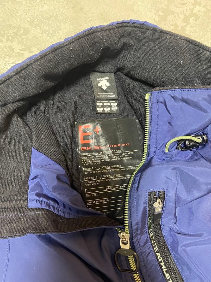 デサント ウィンドブレーカー 上下セット メンズ XO ブルー