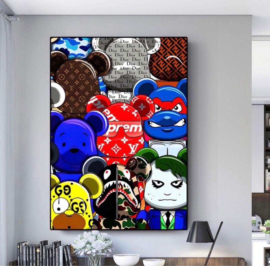 No.99♡半額祭♡キャンバスアート ブランドアートポスター ベア