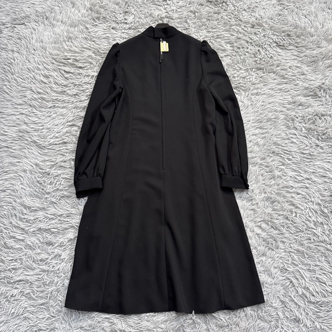 未使用級✨'23年 フォクシー 8万 ボウタイワンピース ジャンヌドレス 黒