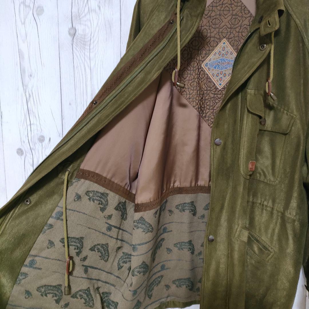 LANCEL モッズコート ジャケット ミリタリー L 裏地渋柄 日本製 希少