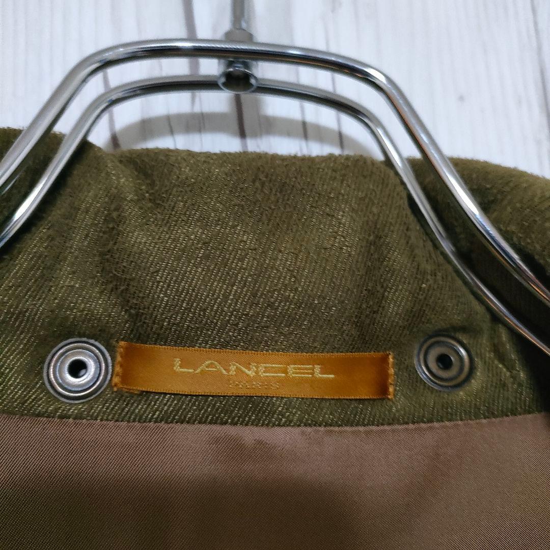 LANCEL モッズコート ジャケット ミリタリー L 裏地渋柄 日本製 希少