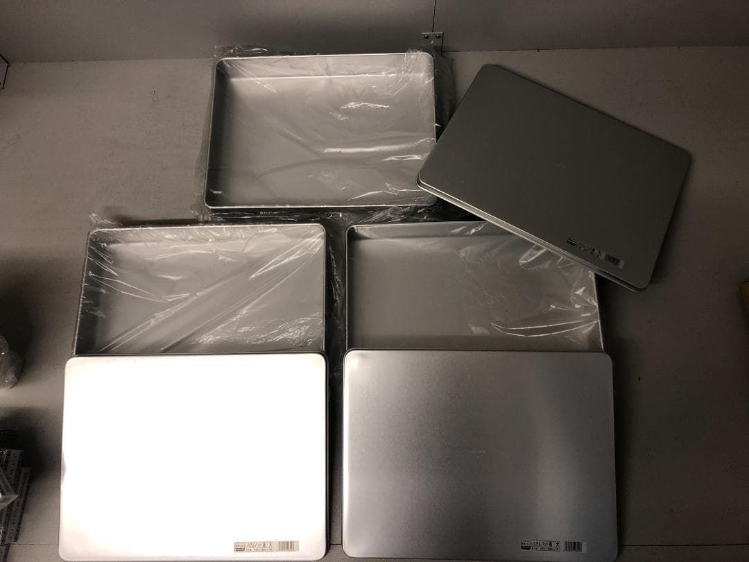 塩昆布 蓋付　3個　アカオアルミシステムバットL型　大 60　餃子バット⑵