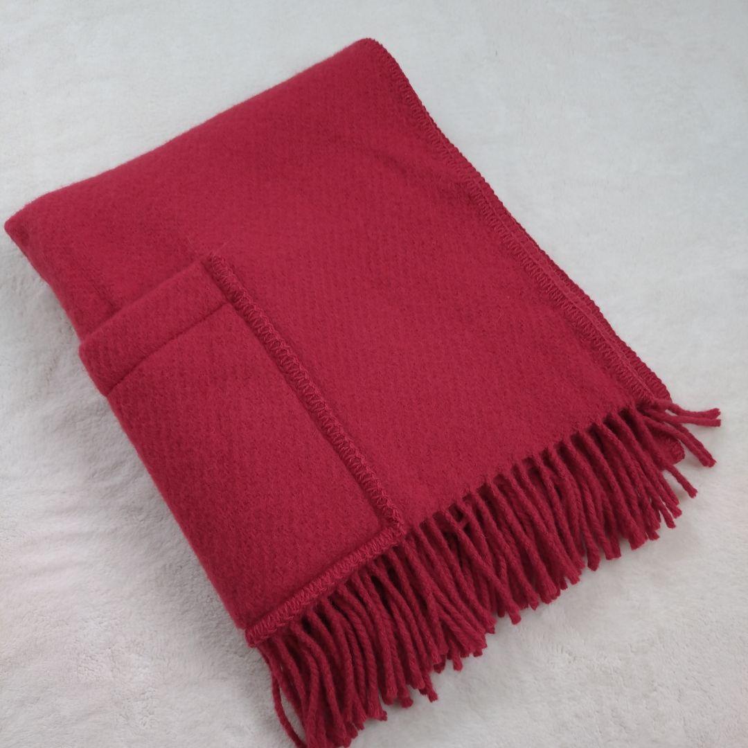 ラプアンカンクリ　LAPUAN KANKURIT ポケットショール 赤　Red