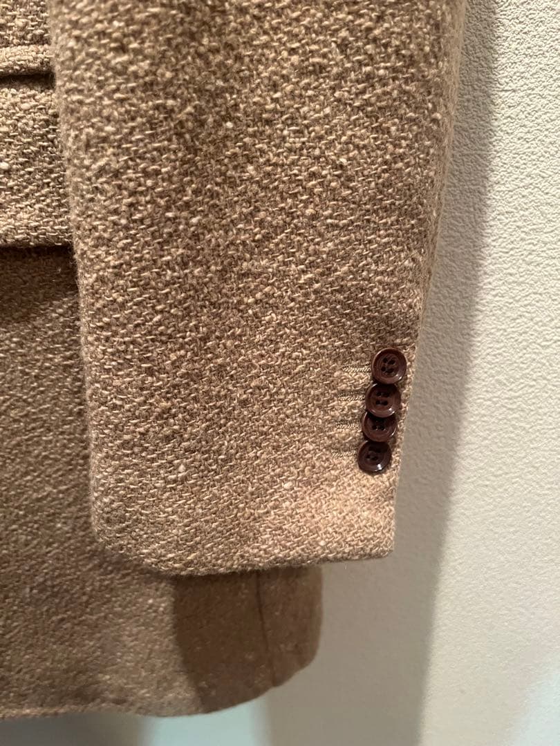 RING JACKETリングヂャケット　キャメル混ウール　チェスターコート46