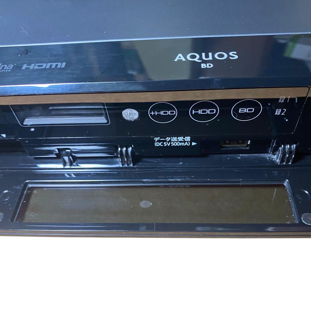 【美品】SHARP BD-W1700 1TB ブルーレイレコーダー　純正リモコン