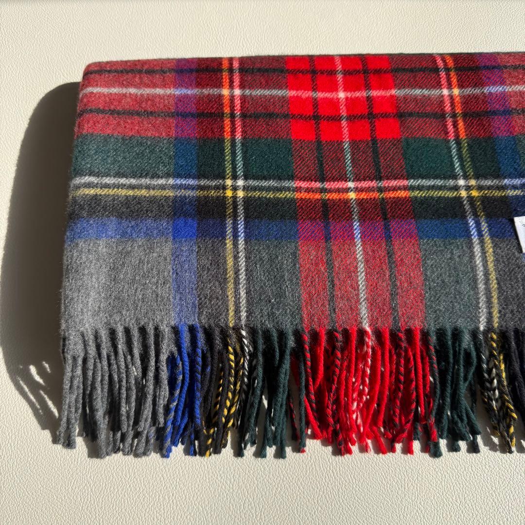 美品　ジョンストンズ　グレースチュワート　大判　ストール　マフラー　　カシミヤ