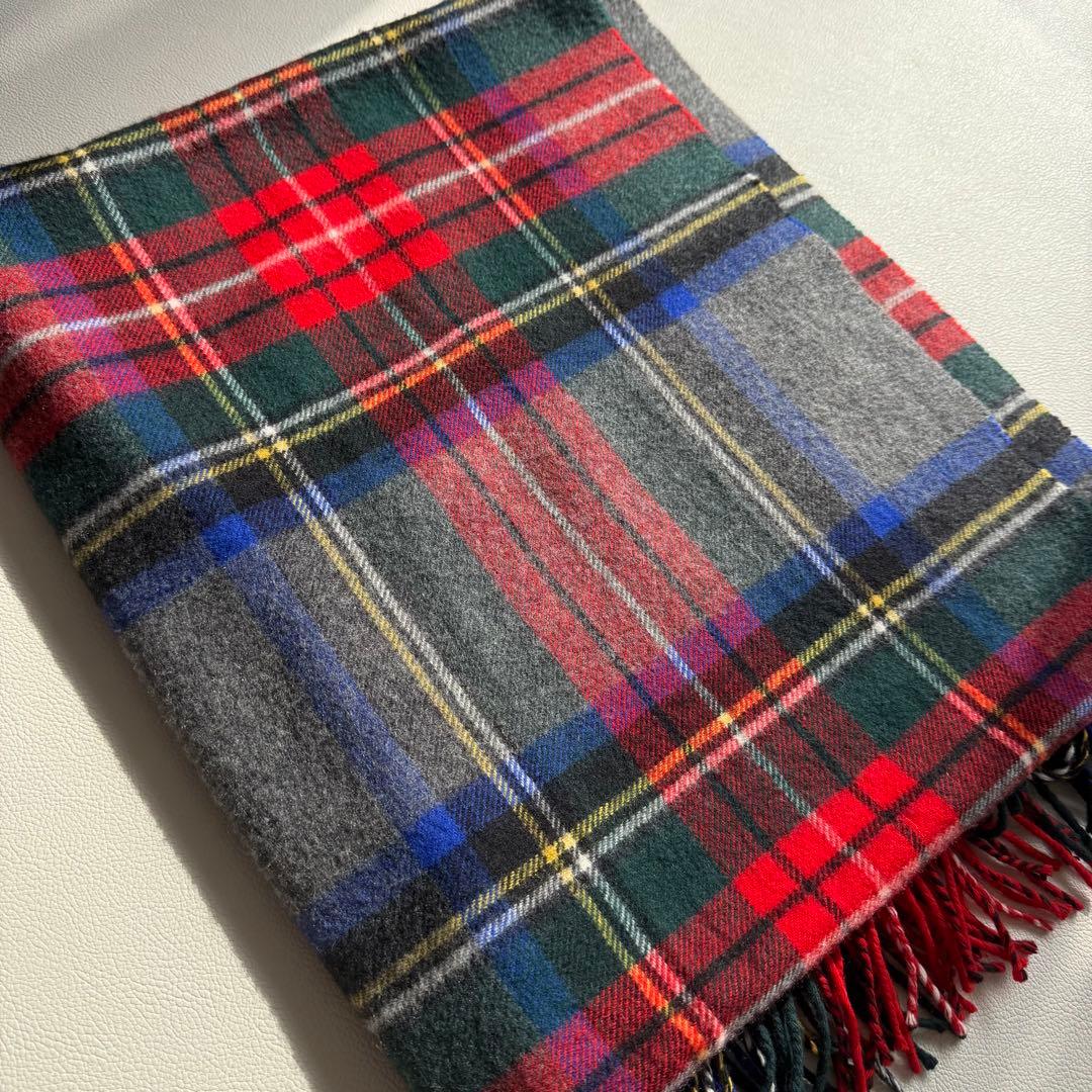 美品　ジョンストンズ　グレースチュワート　大判　ストール　マフラー　　カシミヤ