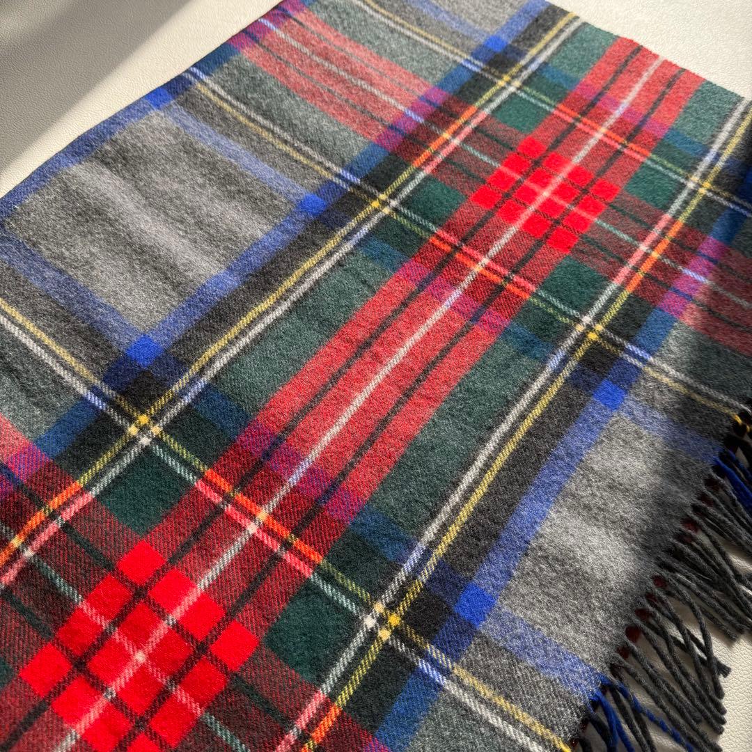 美品　ジョンストンズ　グレースチュワート　大判　ストール　マフラー　　カシミヤ