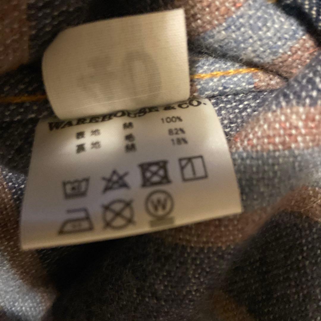 WAREHOUSE DEAD STOCK BLUE ブランケットライナー