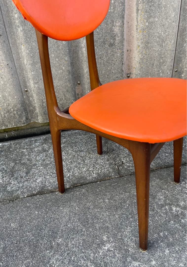 ビンテージ/昭和レトロ/ミッドセンチュリー/ダイニングチェア/チェア/椅子/①