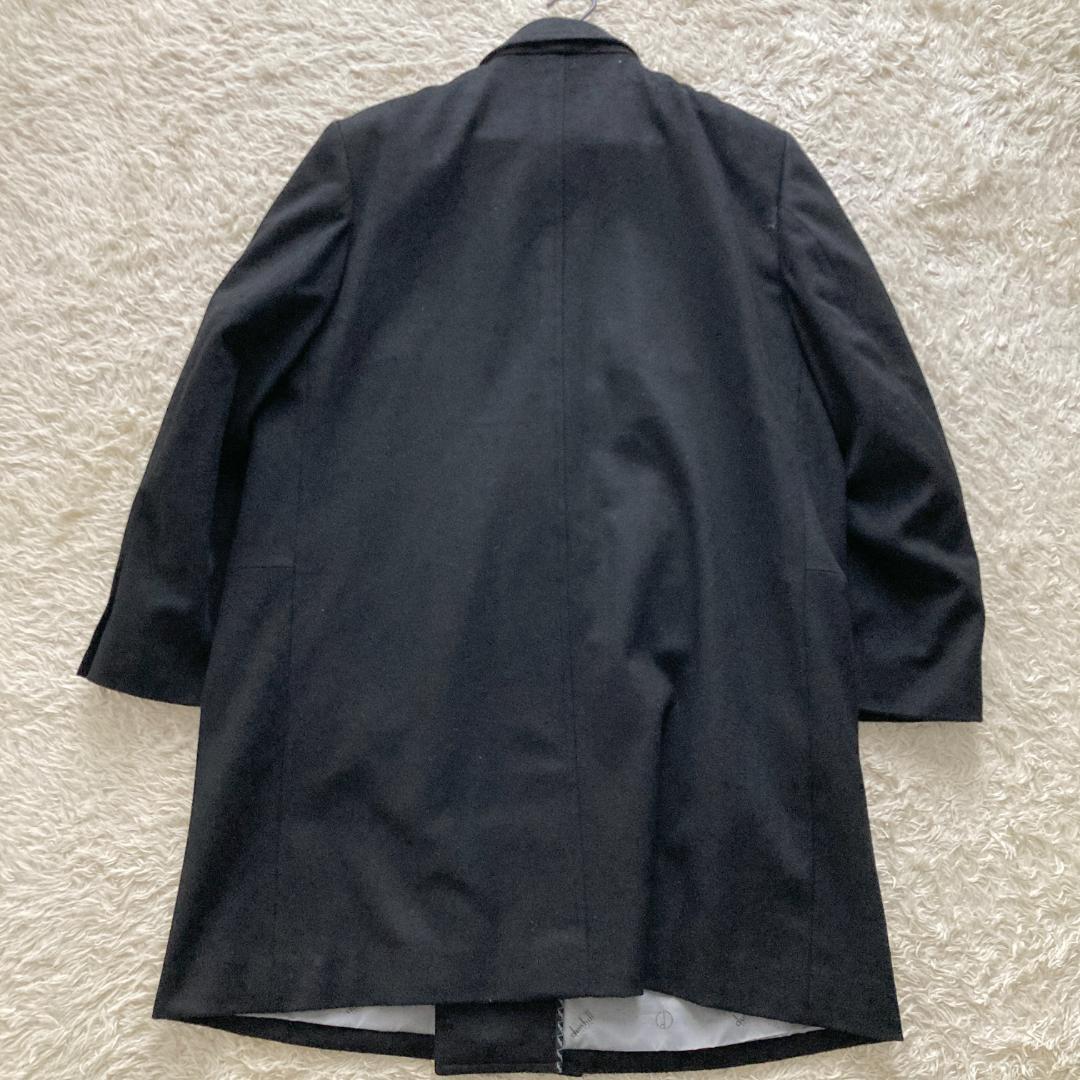 美品　ダンヒル　チェスター　ダブル　コート　XL相当　ブラック
