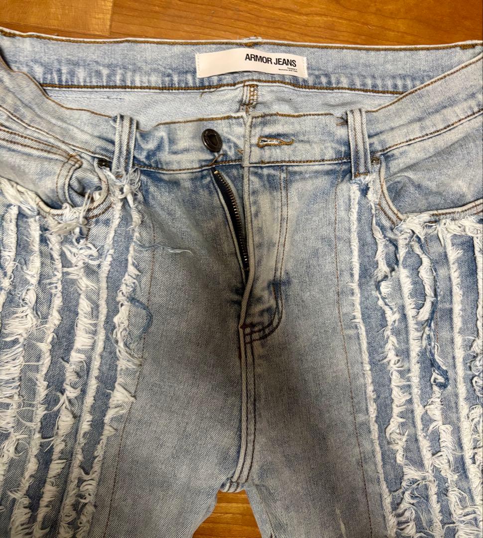 SOKO君着用】美品 ARMOR JEANS ダメージ加工 フレアパンツ - メルカリ