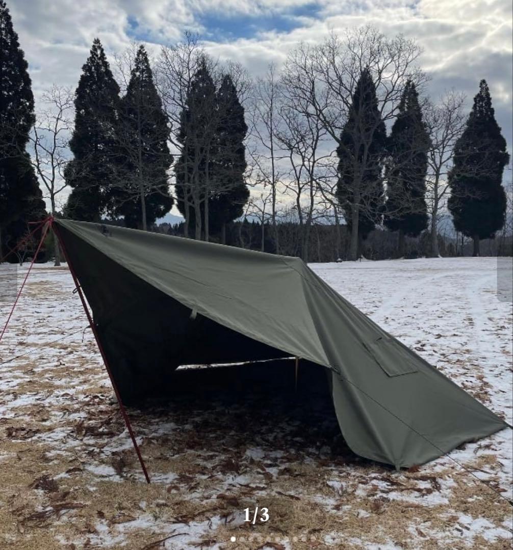 【新品】ZIVETALIAN 蝦夷タープ　煙突穴付　【廃盤品】