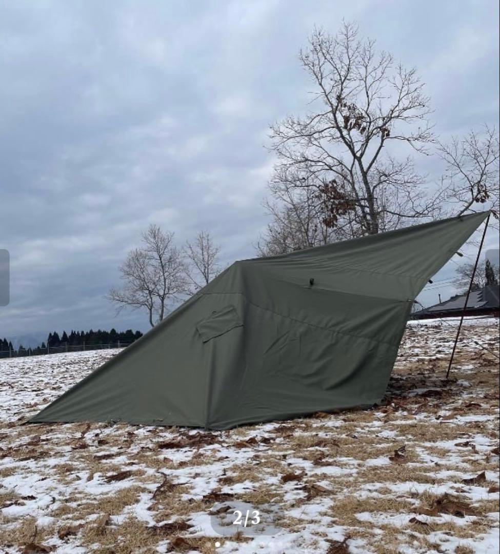 【新品】ZIVETALIAN 蝦夷タープ　煙突穴付　【廃盤品】