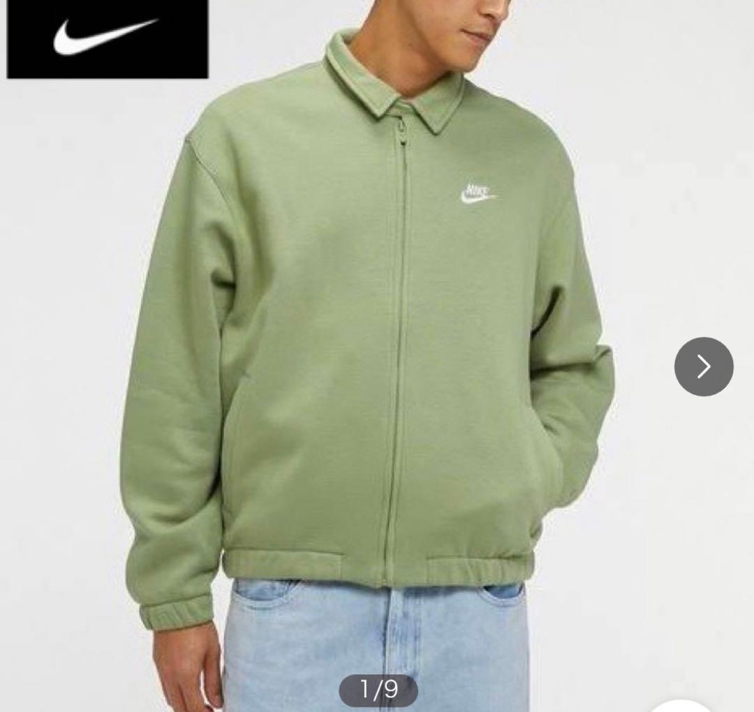 Nike オリーブグリーン ジップアップジャケット - メルカリ