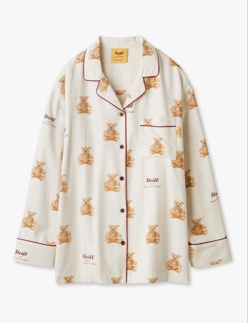 【ジェラートピケ】Steiff 長袖パジャマ 上下セット新品