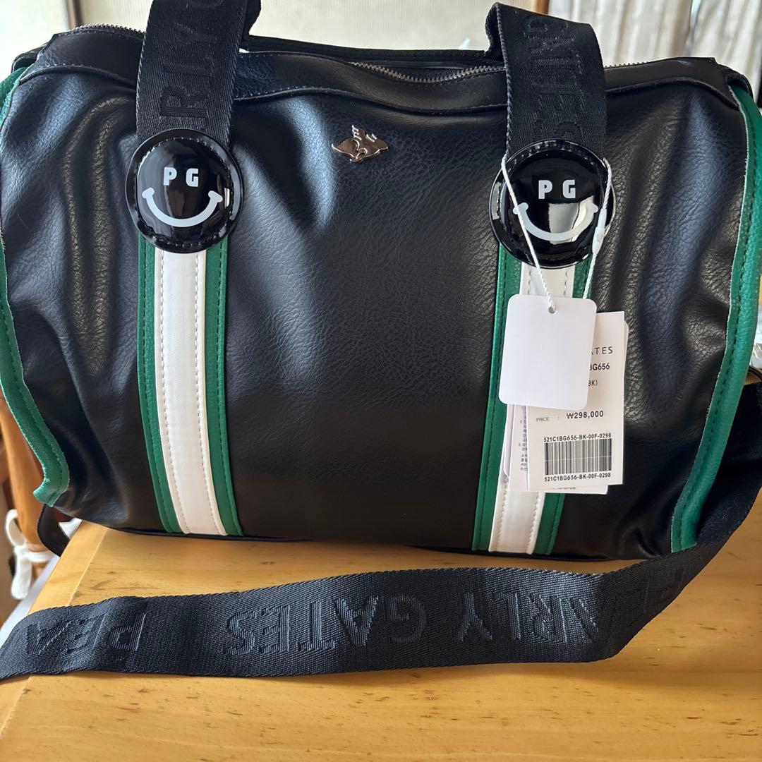 PEARLY GATES キャディバッグ ブラック/グリーン