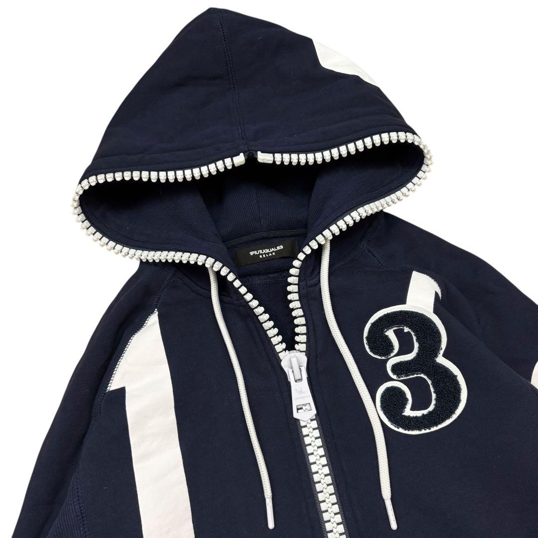 1PIU1UGUALE3 RELAX ランダムロゴ セットアップ スウェット L