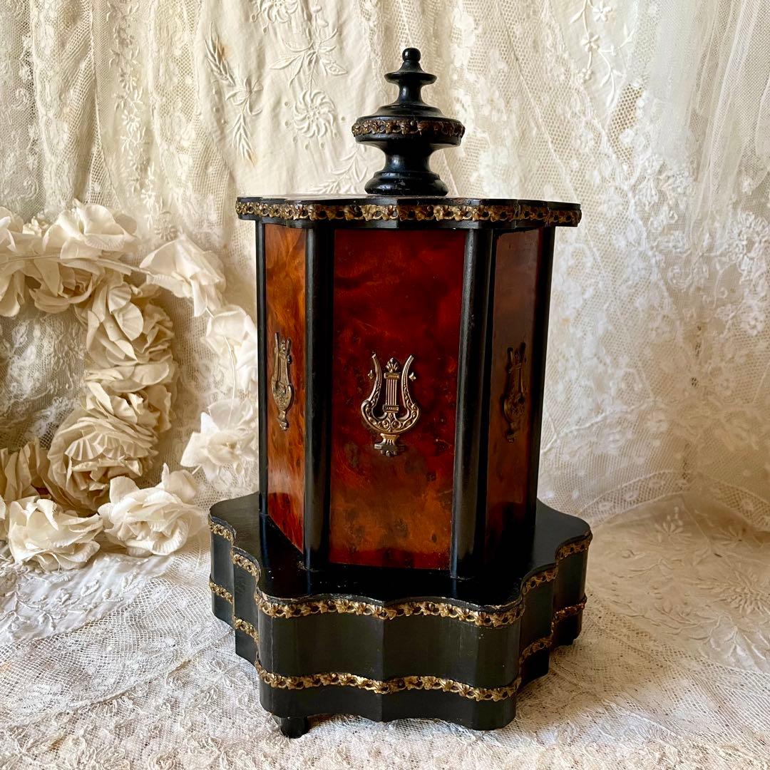 【レア】シガーセラー　葉巻ケース19世紀末フランスアンティーク　ナポレオン三世