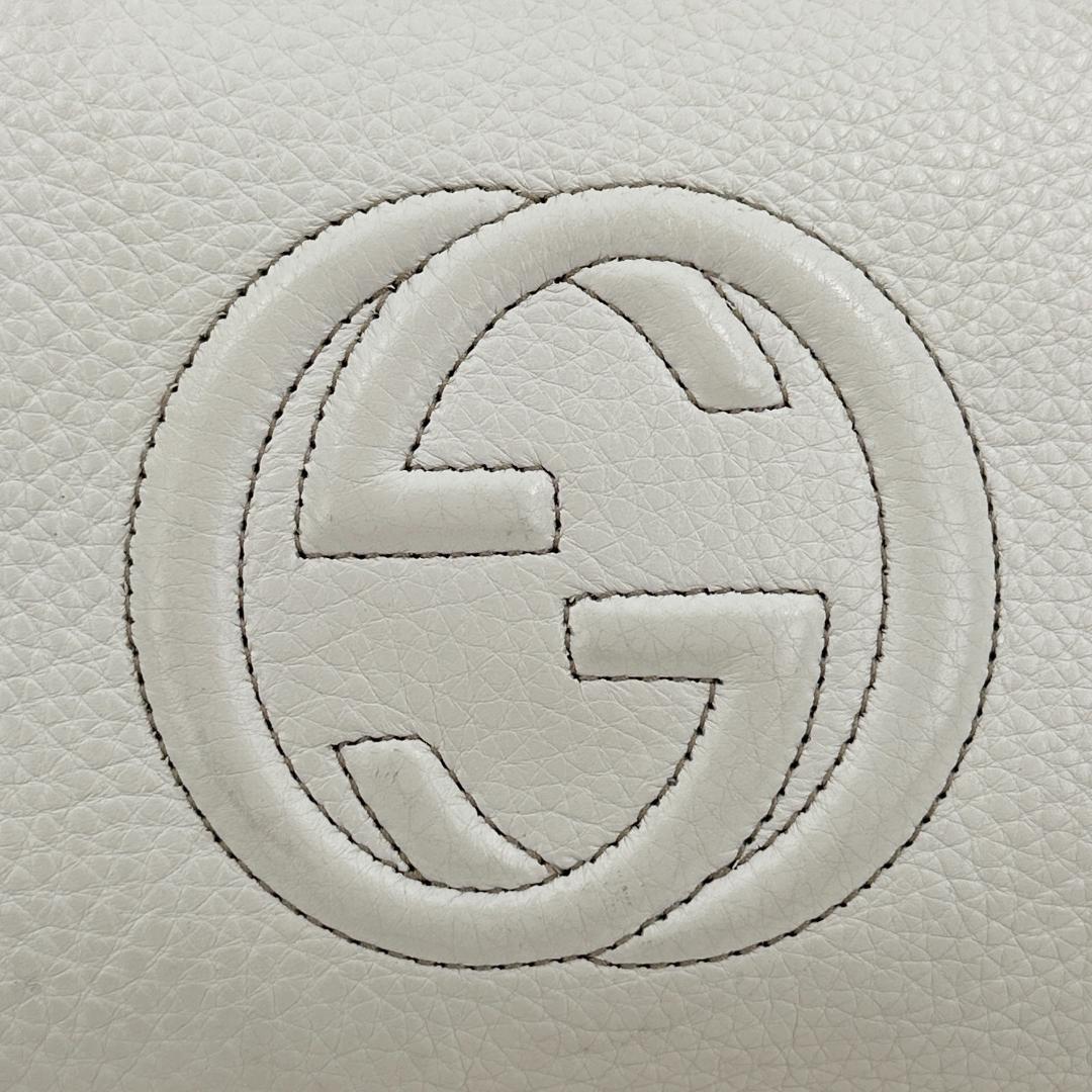 保存袋付】GUCCI ソーホー アイボリー ハンドバッグ ミニバッグ