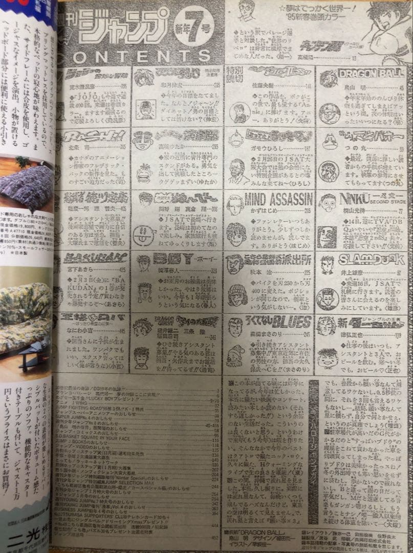 週刊少年ジャンプ 1995年7号 表紙&カラーグラビア特集/ ドラゴンボール